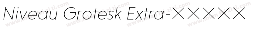 Niveau Grotesk Extra字体转换